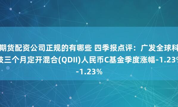 期货配资公司正规的有哪些 四季报点评：广发全球科技三个月定开混合(QDII)人民币C基金季度涨幅-1.23%